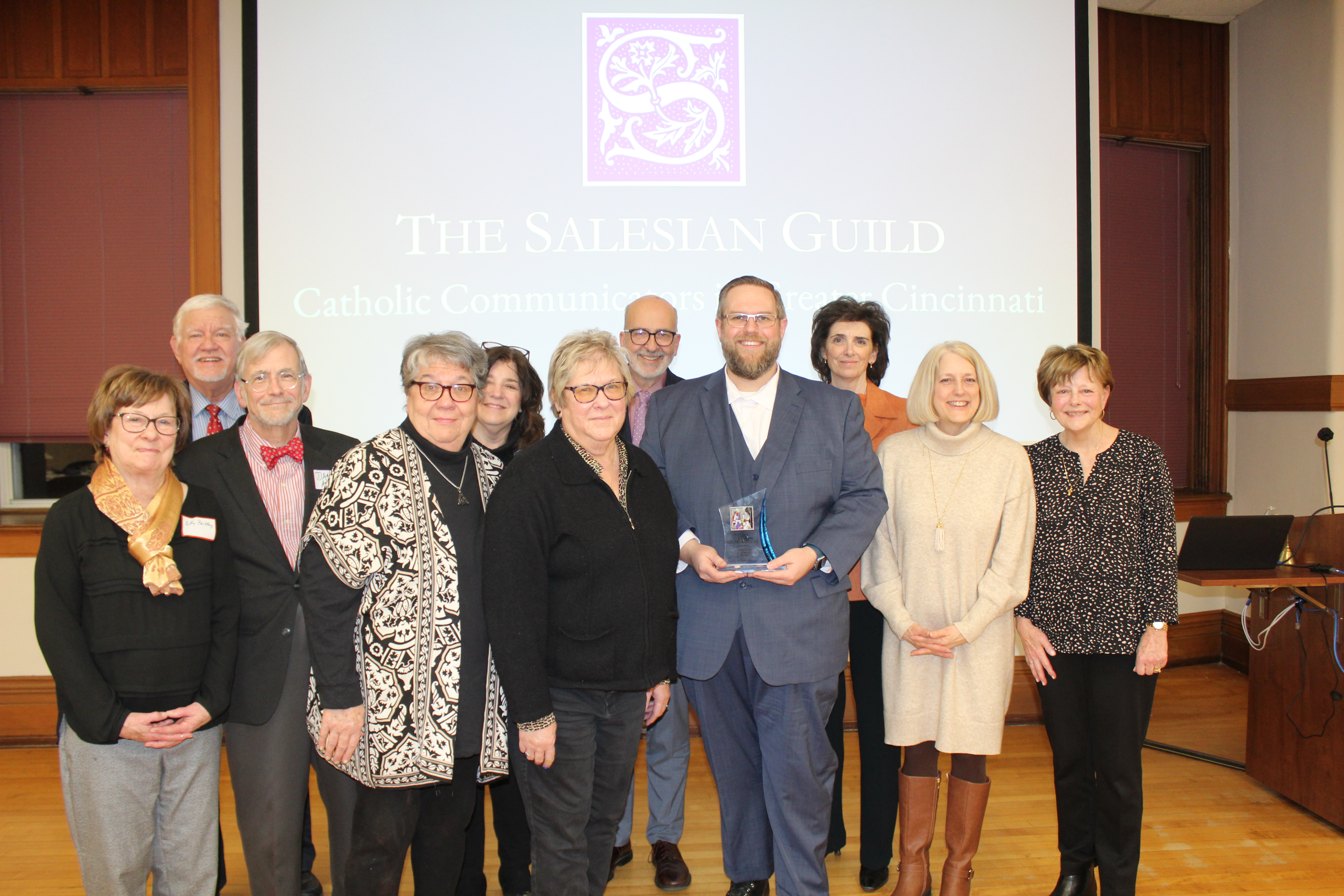 Greg Goldschmidt With the Salesian Guild of Greater Cincinnati at the Sisters of Charity of Cincinnati Motherhouse