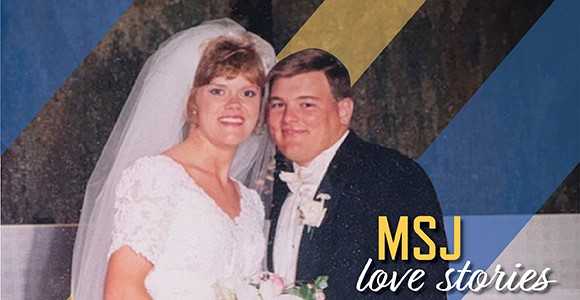 Gina and Paul Reynolds on their Wedding Day