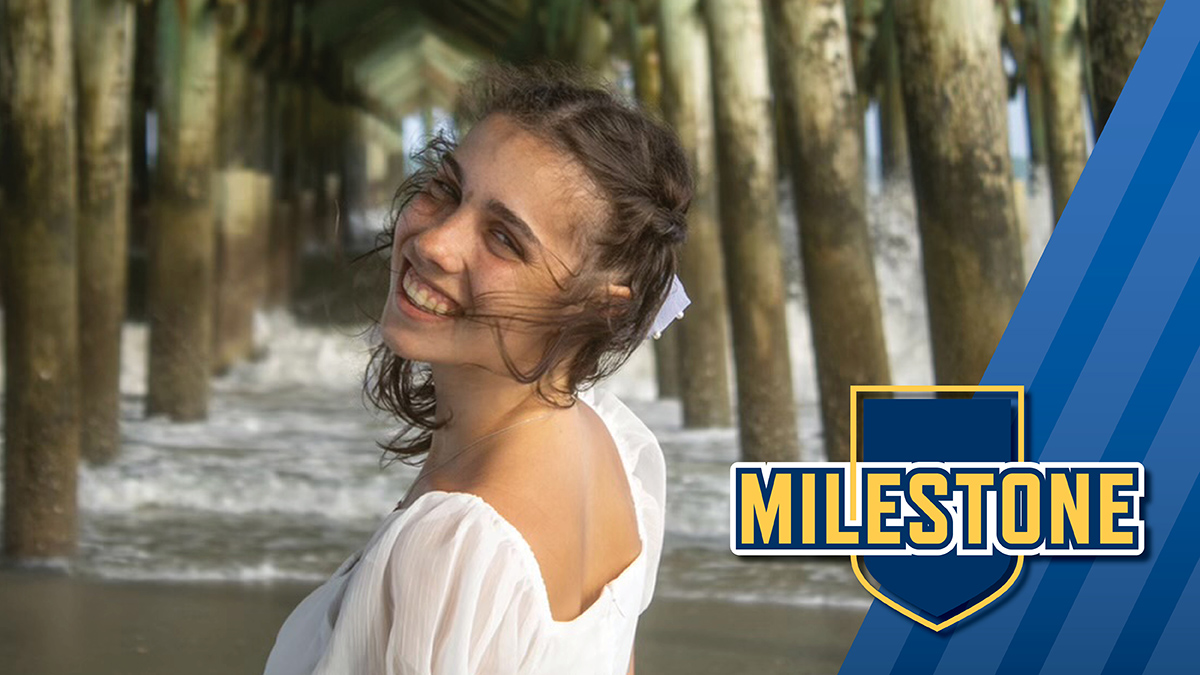 MSJ student Ciara Tucker smiling by ocean.